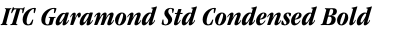 ITC Garamond Std Condensed Bold Italic